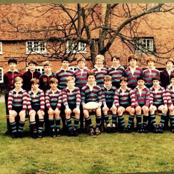 First XV Rugby 1987 with Mr Berisford and Mr Thomas