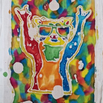 cat with sunglasses painting