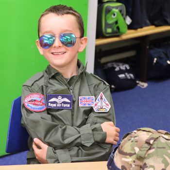 boy in RAF uniform